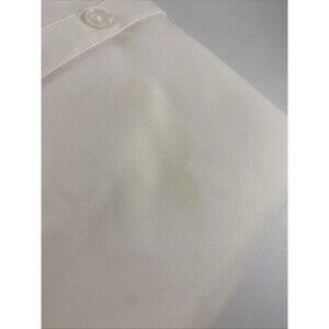 Edwards Garments 5292 Ladies Quarter Sleeve Blouse Cream Shirt XL DISCOLORED!